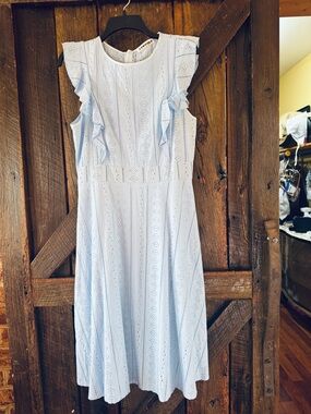 Ecowish robins egg eyelet dress